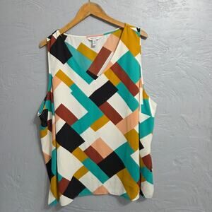 Nine West silky tank top blouse womans plus size 3X